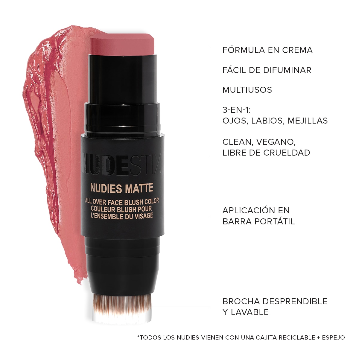 NUDIES MATTE BLUSH & BRONZE (RUBOR Y BRONCEADOR EN BARRA)